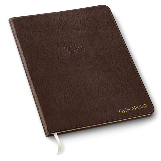 2024 Large Monthly Leather Planner (7.5 x 9.75 in)